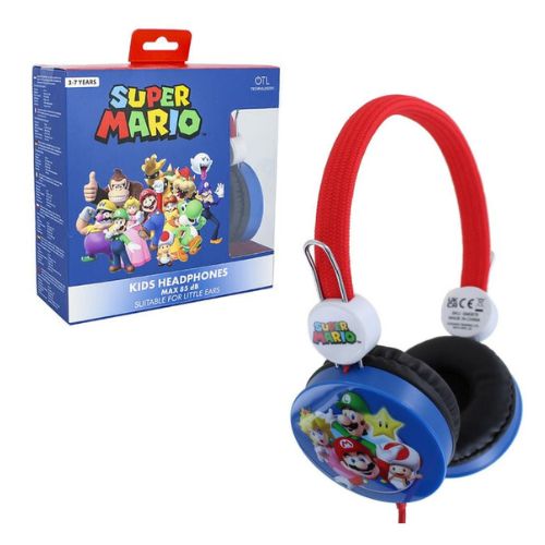 OTL Thecnologies – Super Mario – Cuffie Stereo Kids Headphone In box (17 H x17 Lx 7 P cm)…x24